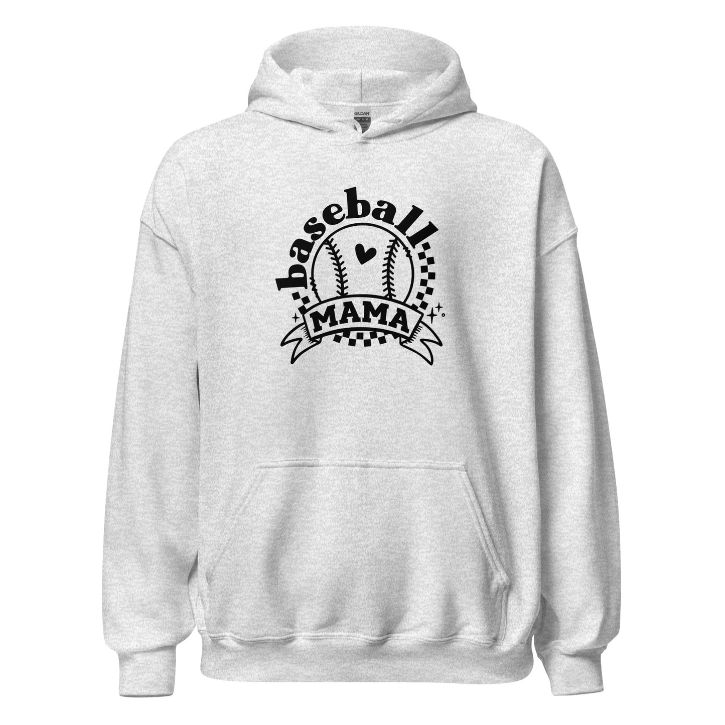 Baseball Mama Hoodie Ash / S Spirit Gear Collective Hoodie