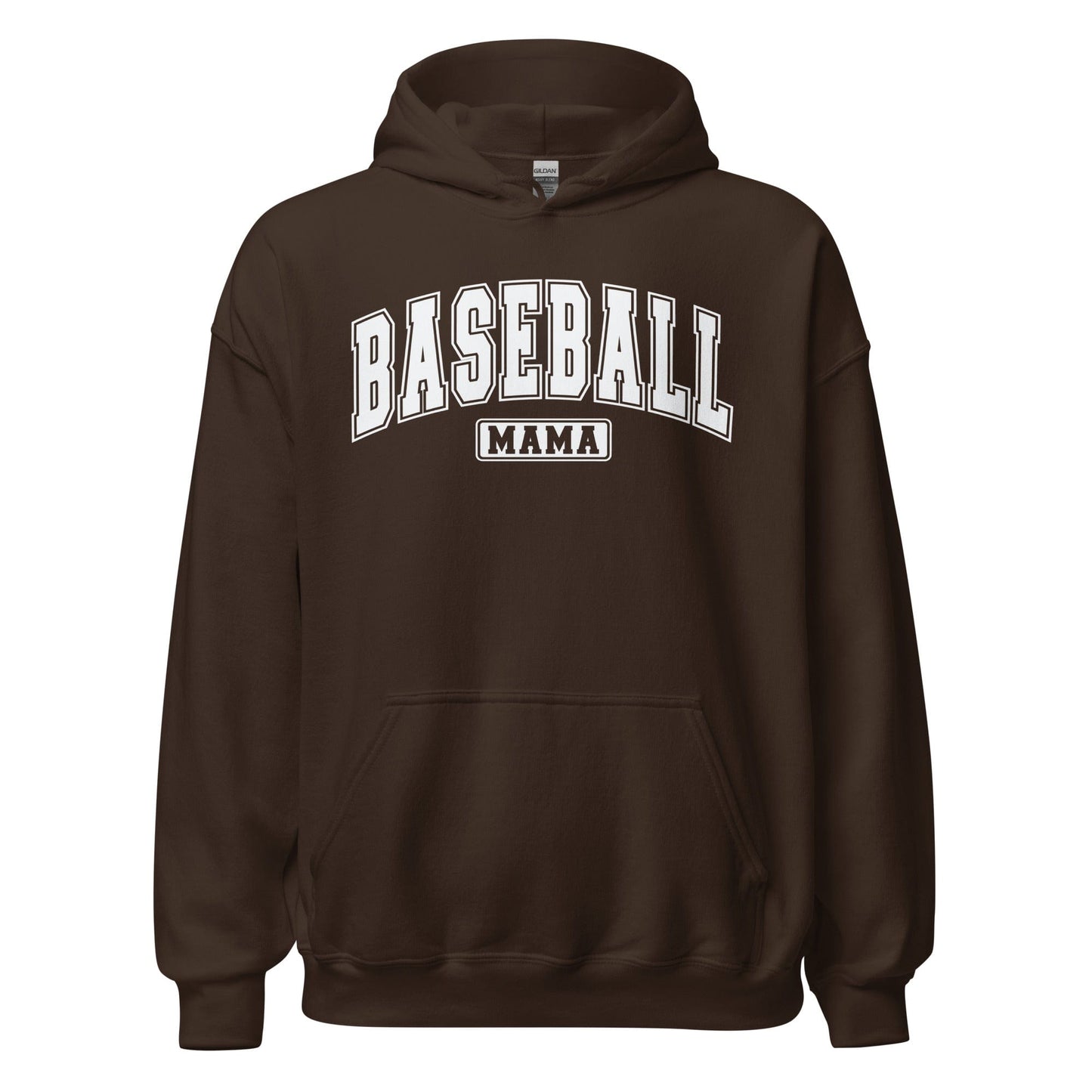 Baseball Mama Hoodie Dark Chocolate / S Spirit Gear Collective Hoodie