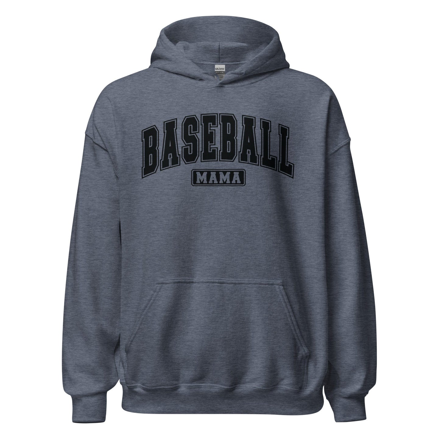 Baseball Mama Hoodie Heather Sport Dark Navy / S Spirit Gear Collective Hoodie