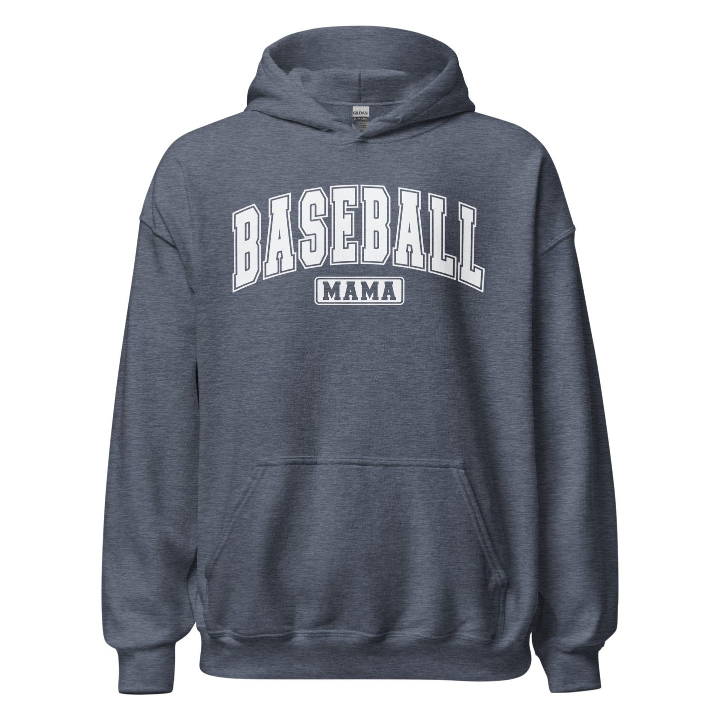 Baseball Mama Hoodie Heather Sport Dark Navy / S Spirit Gear Collective Hoodie