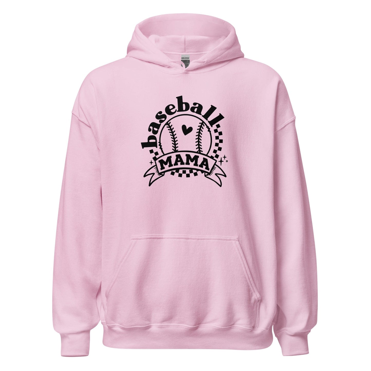 Baseball Mama Hoodie Light Pink / S Spirit Gear Collective Hoodie