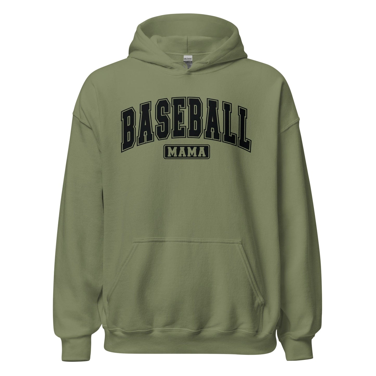 Baseball Mama Hoodie Military Green / S Spirit Gear Collective Hoodie