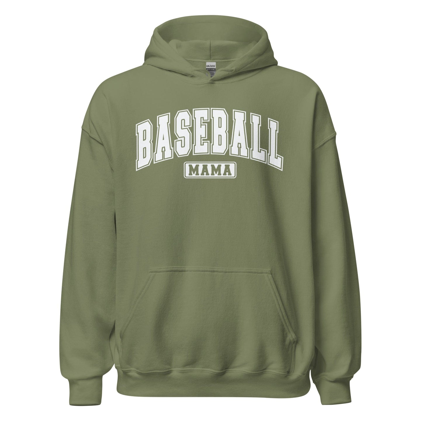 Baseball Mama Hoodie Military Green / S Spirit Gear Collective Hoodie