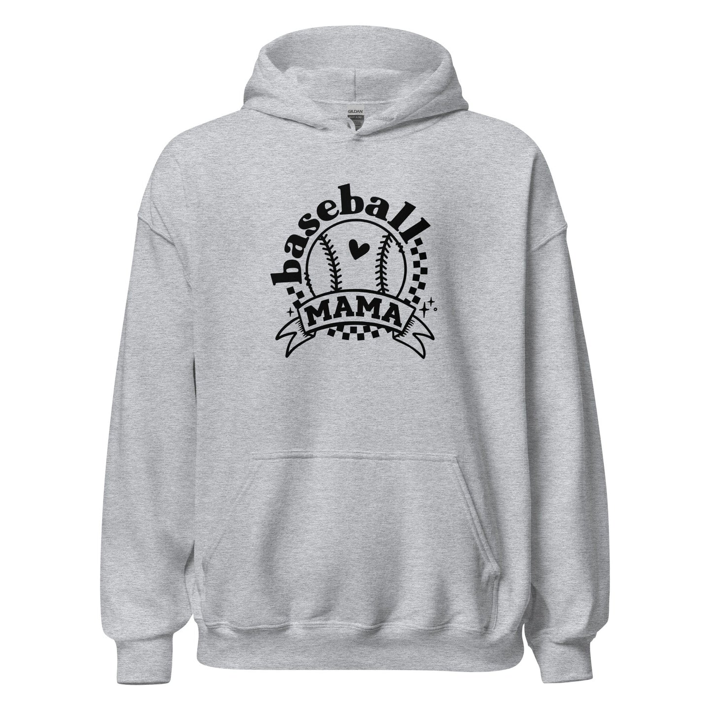 Baseball Mama Hoodie Sport Grey / S Spirit Gear Collective Hoodie