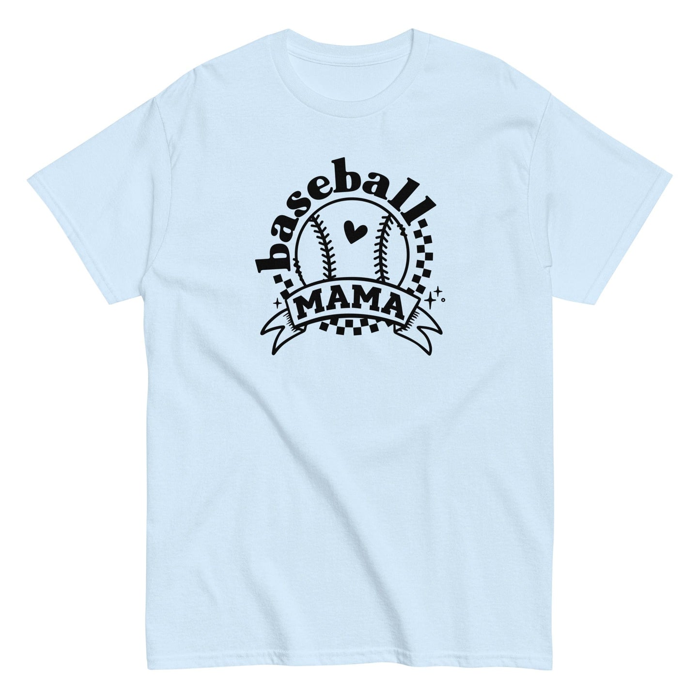 Baseball Mama Shirt Light Blue / S Spirit Gear Collective T-Shirt