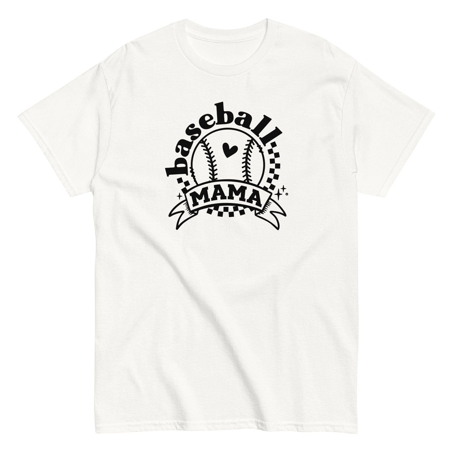 Baseball Mama Shirt White / S Spirit Gear Collective T-Shirt