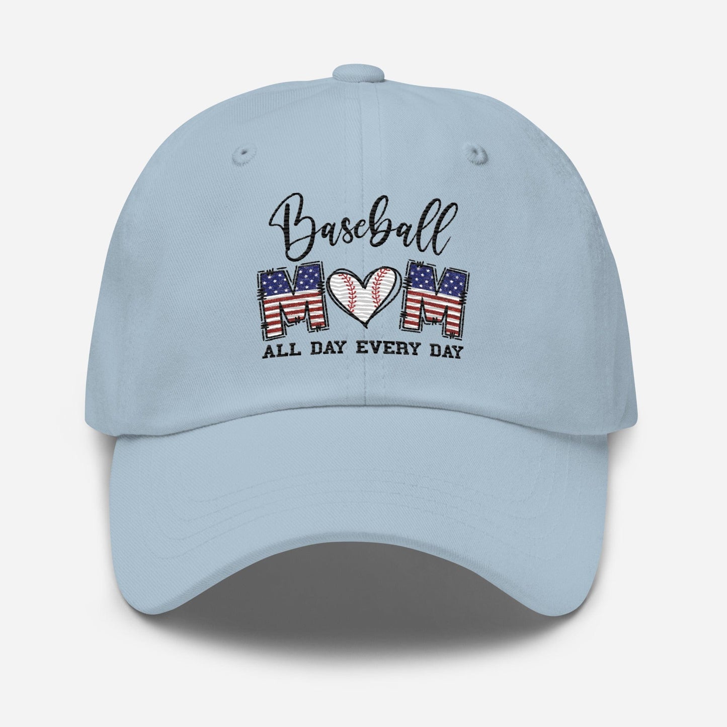 Baseball Mom - All Day Every Day - Embroidered Dad Hat Spirit Gear Collective Hat