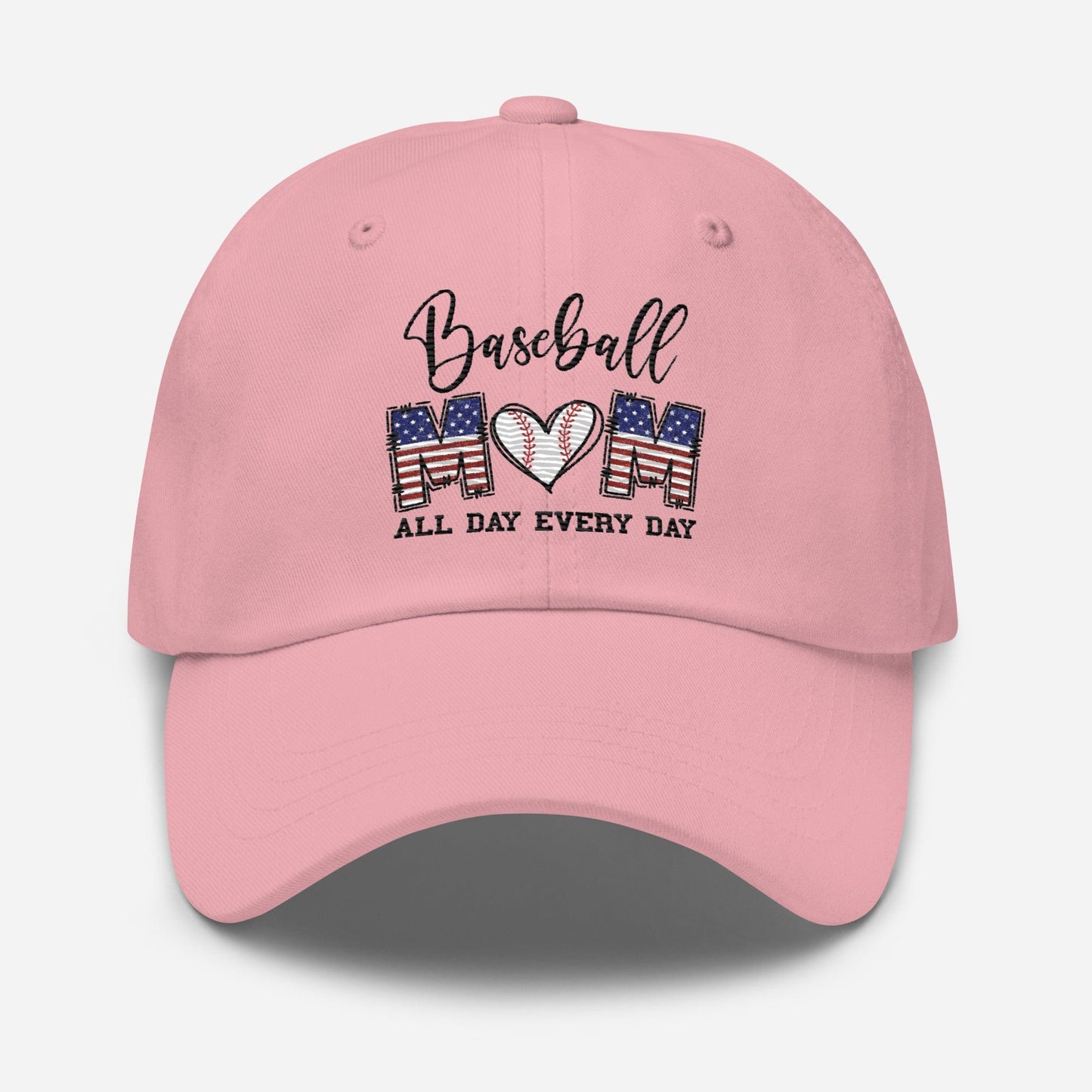 Baseball Mom - All Day Every Day - Embroidered Dad Hat Spirit Gear Collective Hat