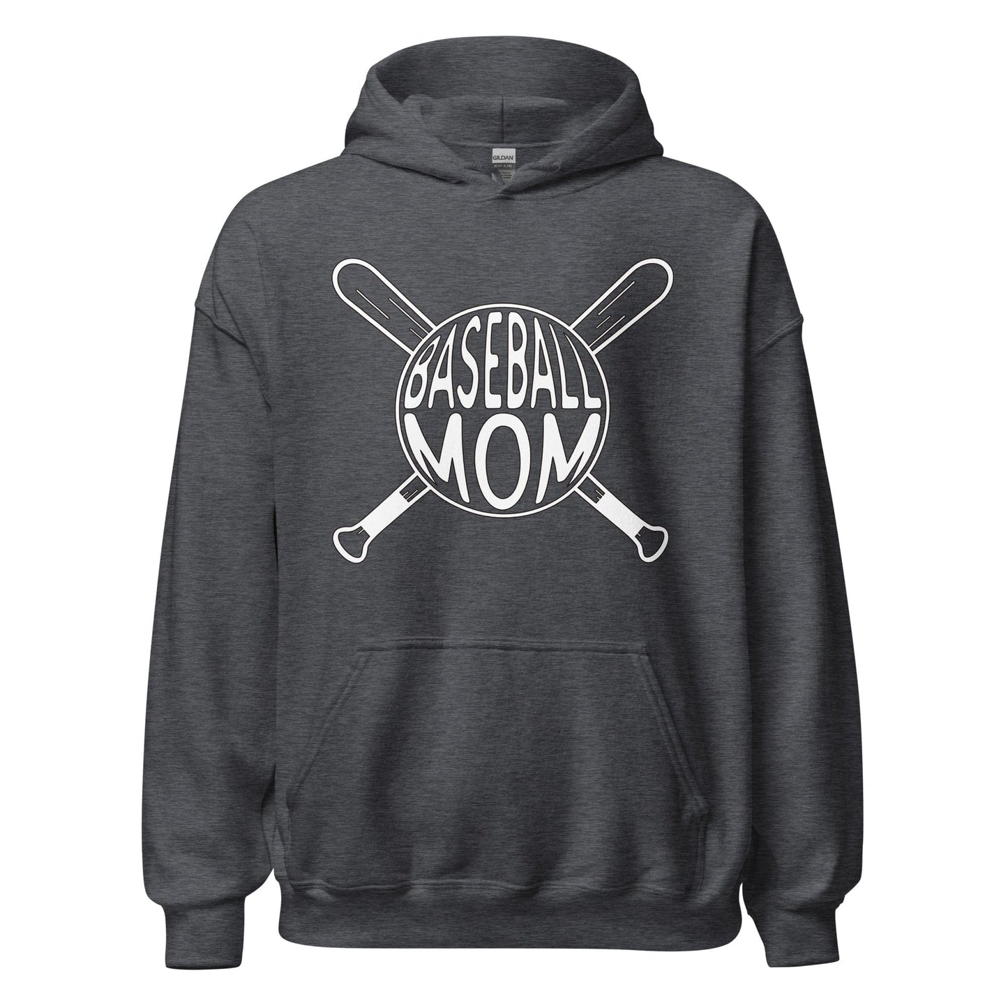 Baseball Mom Hoodie Dark Heather / S Spirit Gear Collective Hoodie