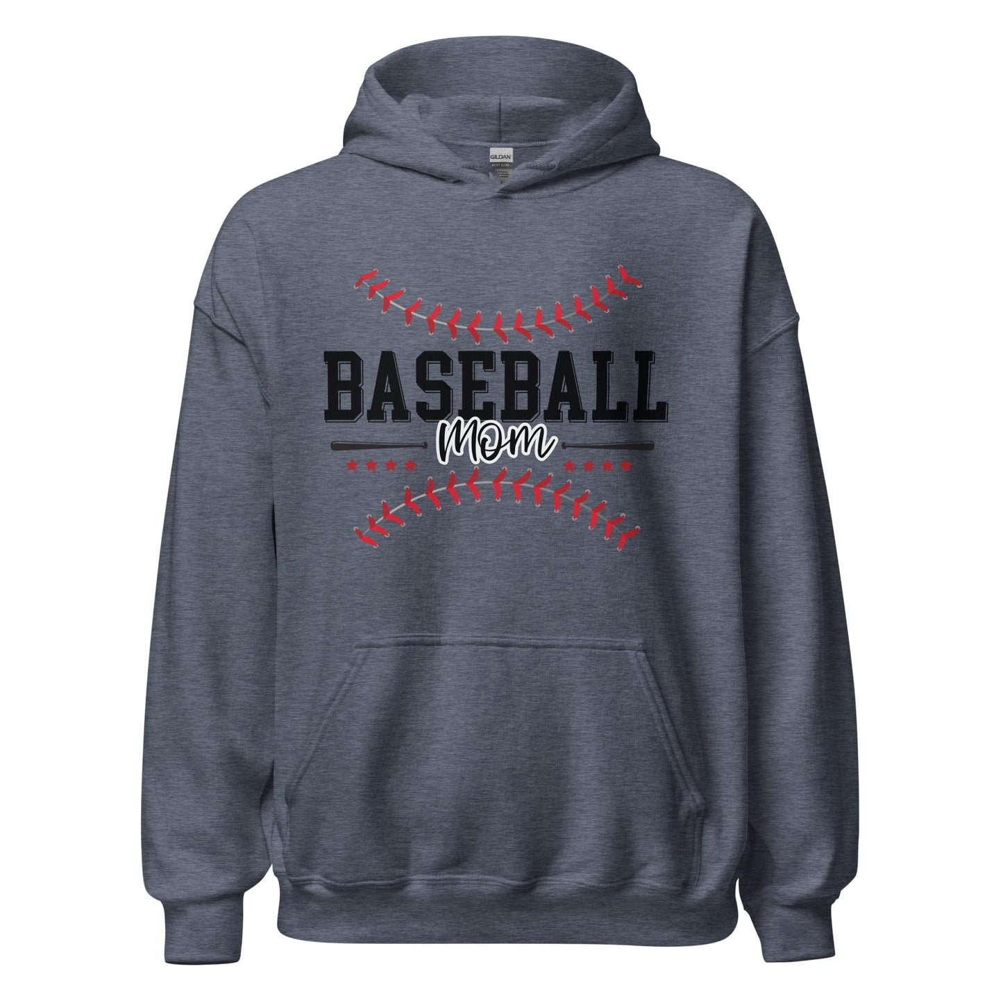 Baseball Mom Hoodie Heather Sport Dark Navy / S Spirit Gear Collective Hoodie