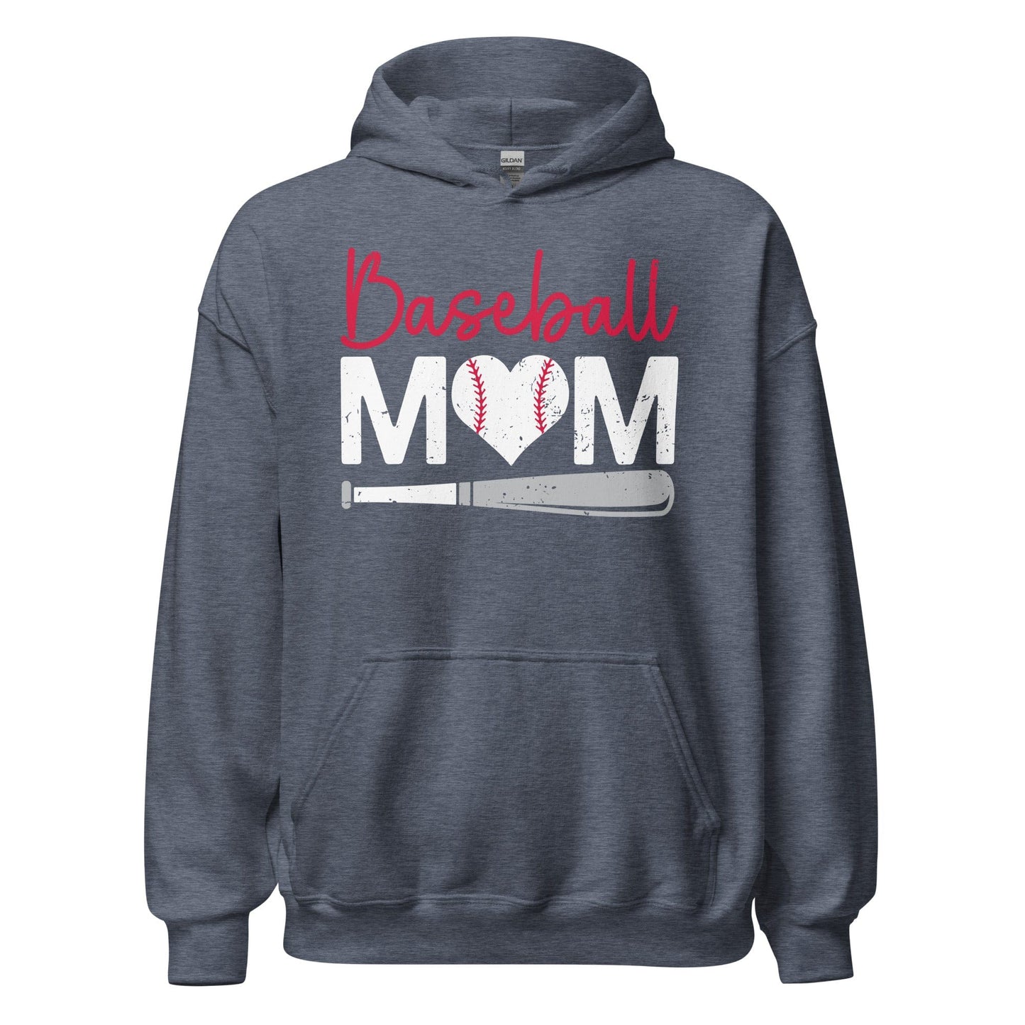 Baseball Mom Hoodie Heather Sport Dark Navy / S Spirit Gear Collective Hoodie