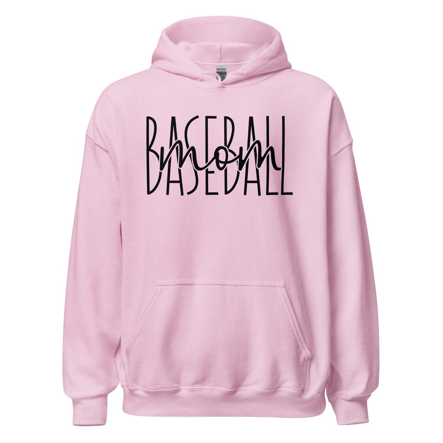 Baseball Mom Hoodie Light Pink / S Spirit Gear Collective Hoodie