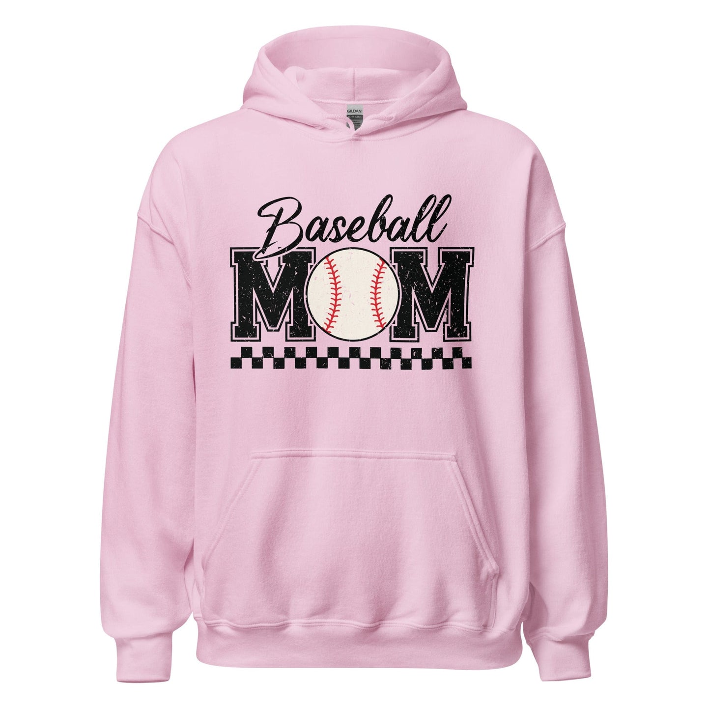 Baseball Mom Hoodie Light Pink / S Spirit Gear Collective Hoodie