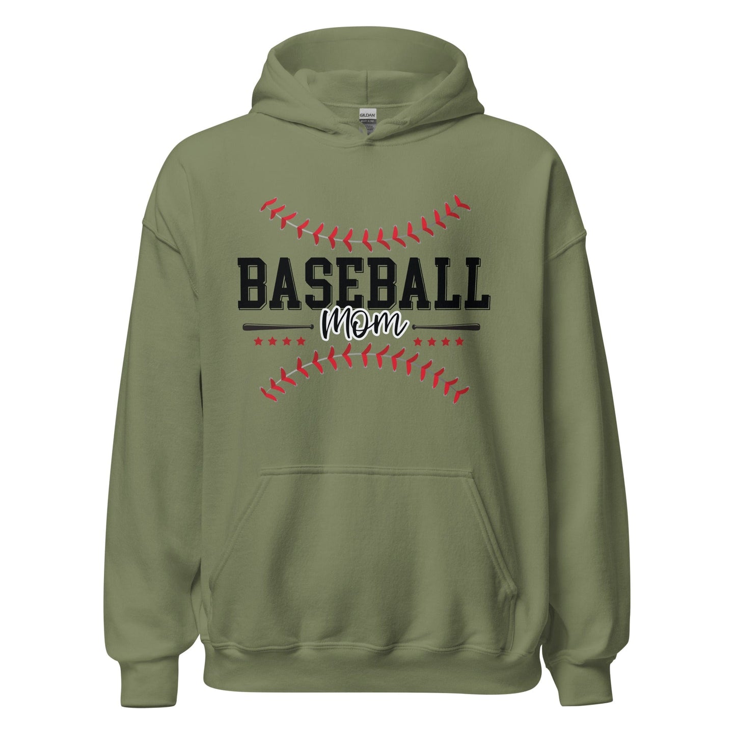 Baseball Mom Hoodie Military Green / S Spirit Gear Collective Hoodie