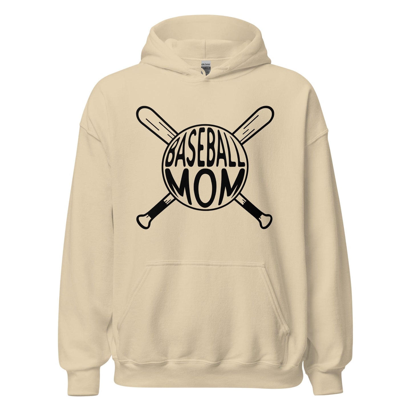 Baseball Mom Hoodie Sand / S Spirit Gear Collective Hoodie
