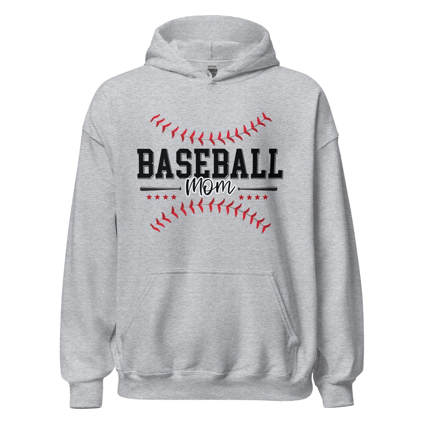 Baseball Mom Hoodie Sport Grey / S Spirit Gear Collective Hoodie