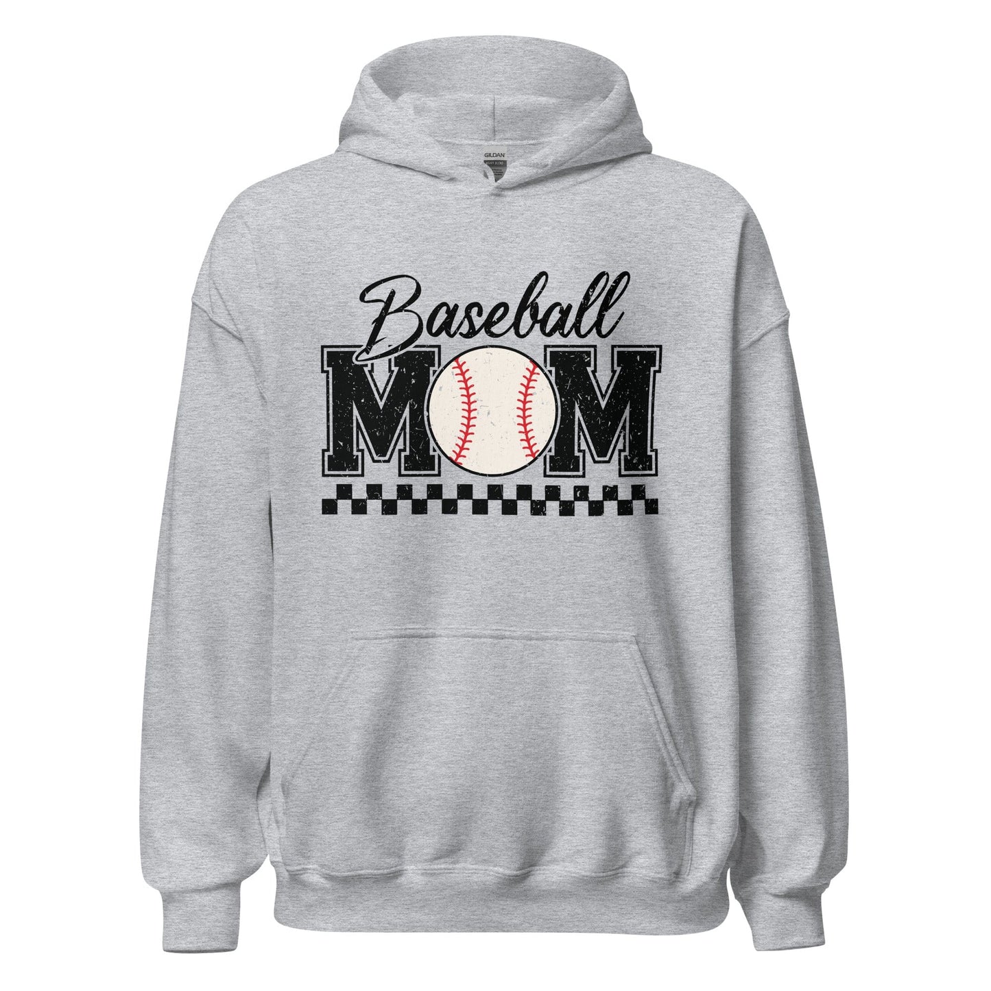 Baseball Mom Hoodie Sport Grey / S Spirit Gear Collective Hoodie