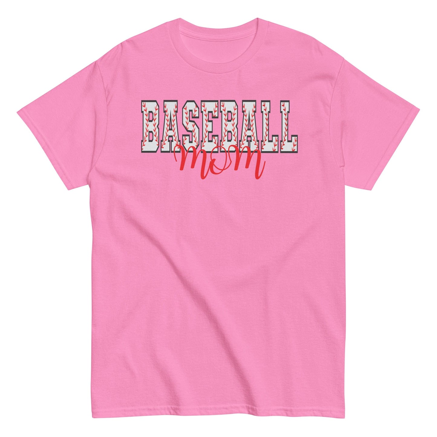 Baseball Mom Shirt – Baseball Block Letter Design Azalea / S Spirit Gear Collective T-Shirt
