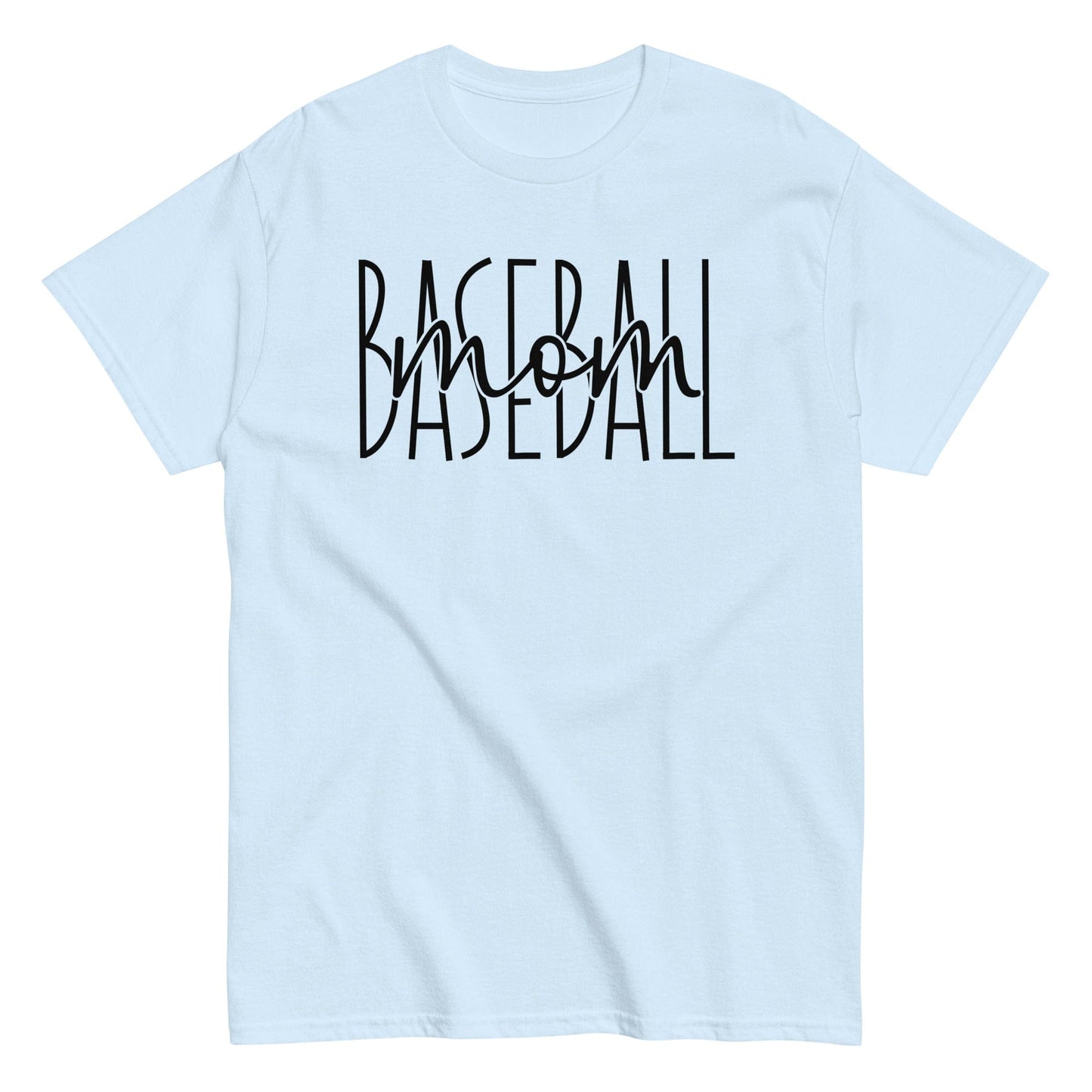 Baseball Mom Shirt Light Blue / S Spirit Gear Collective T-Shirt
