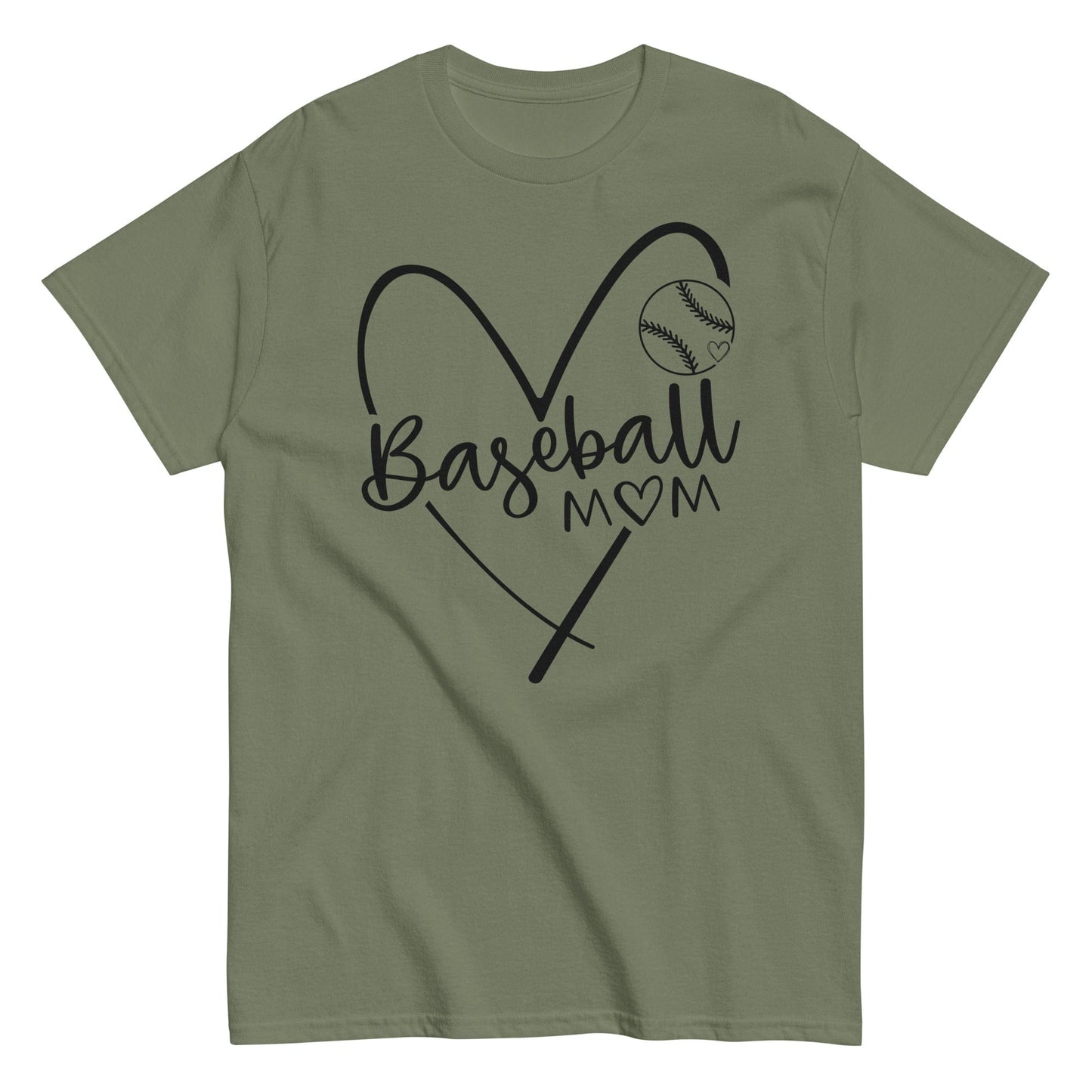 Baseball Mom Shirt Military Green / S Spirit Gear Collective T-Shirt