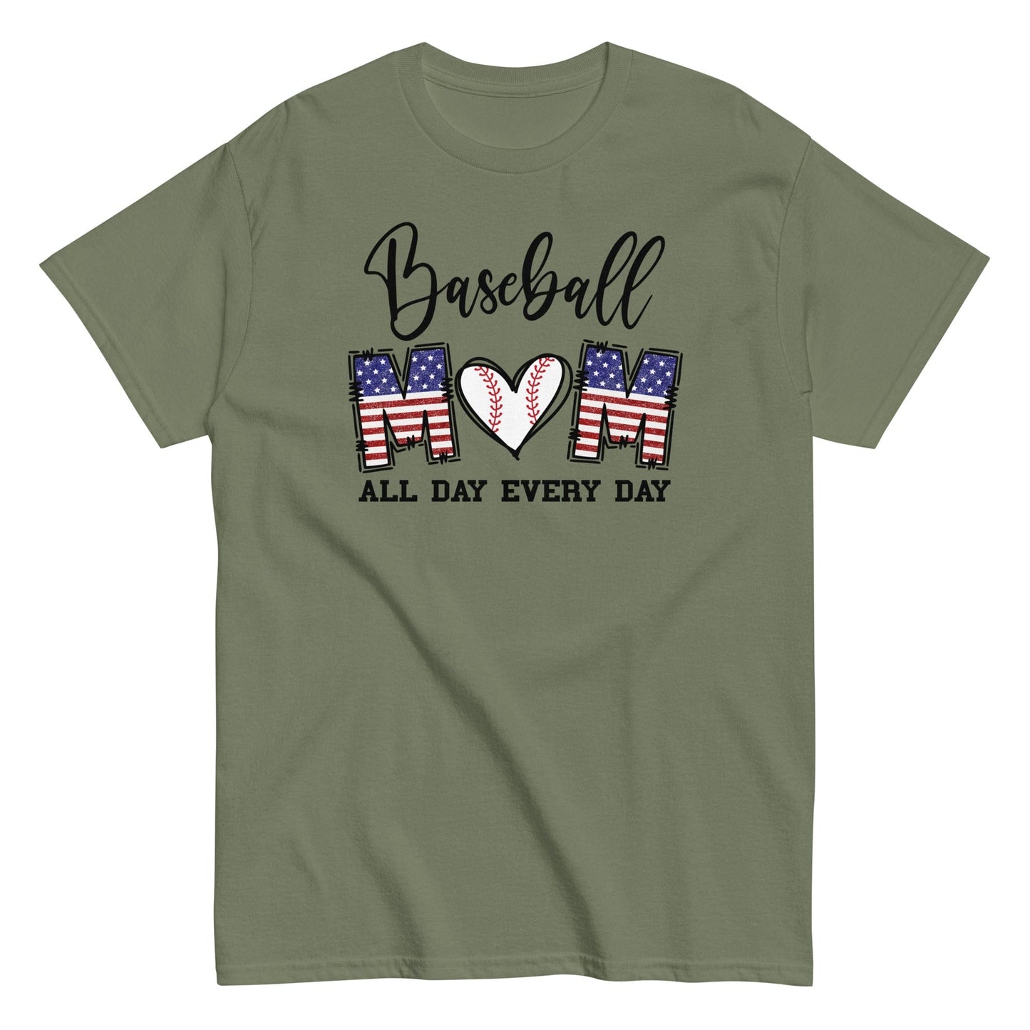 Baseball Mom Shirt Military Green / S Spirit Gear Collective T-Shirt