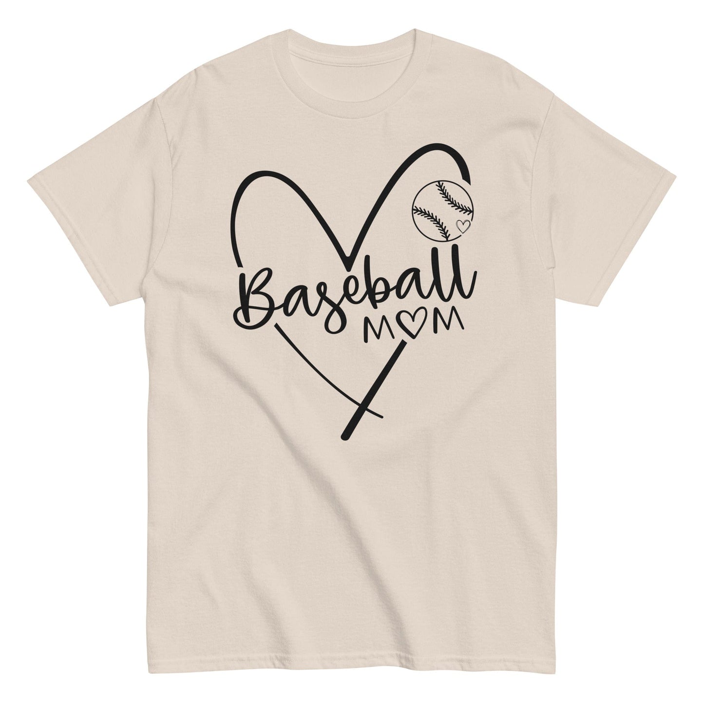 Baseball Mom Shirt Natural / S Spirit Gear Collective T-Shirt