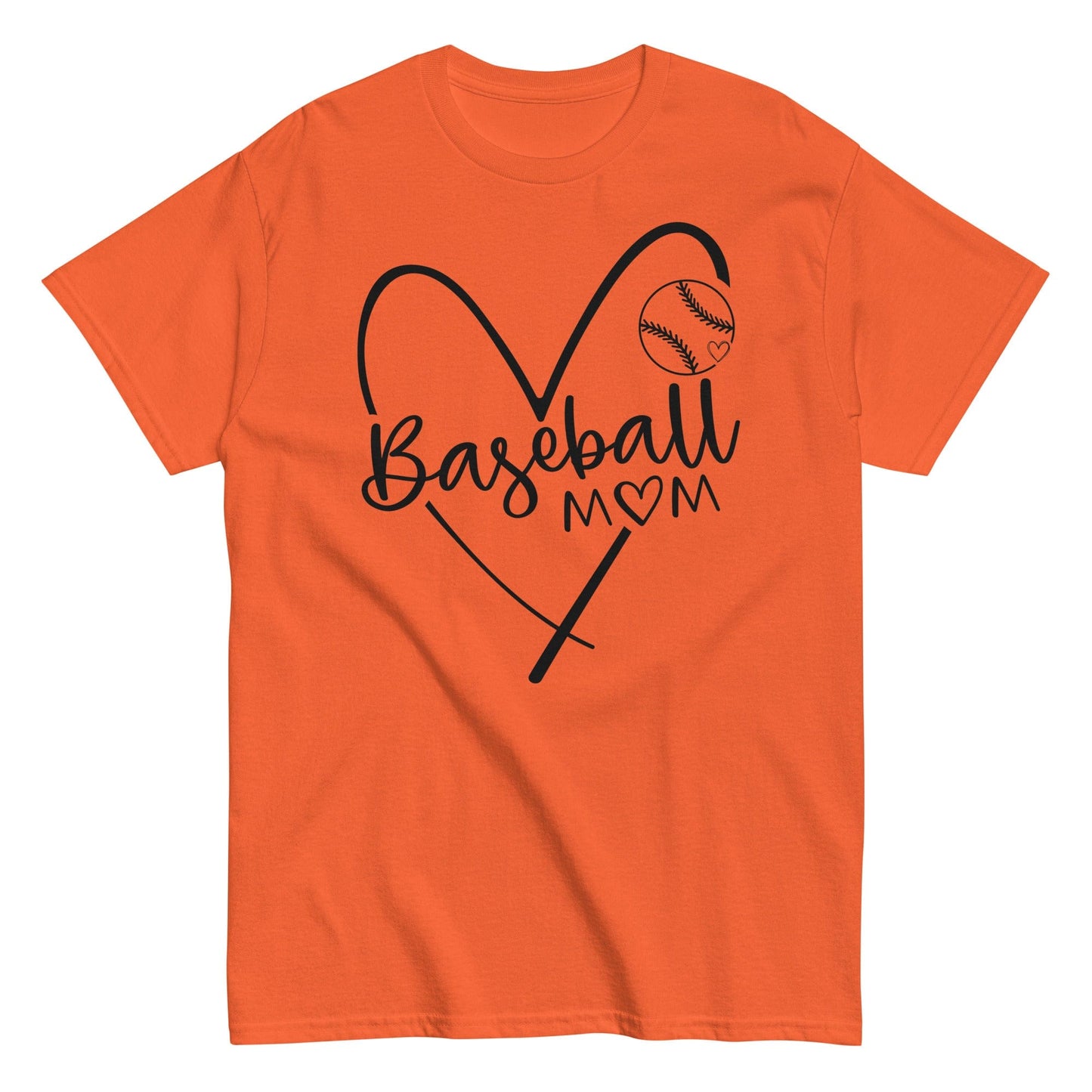 Baseball Mom Shirt Orange / S Spirit Gear Collective T-Shirt