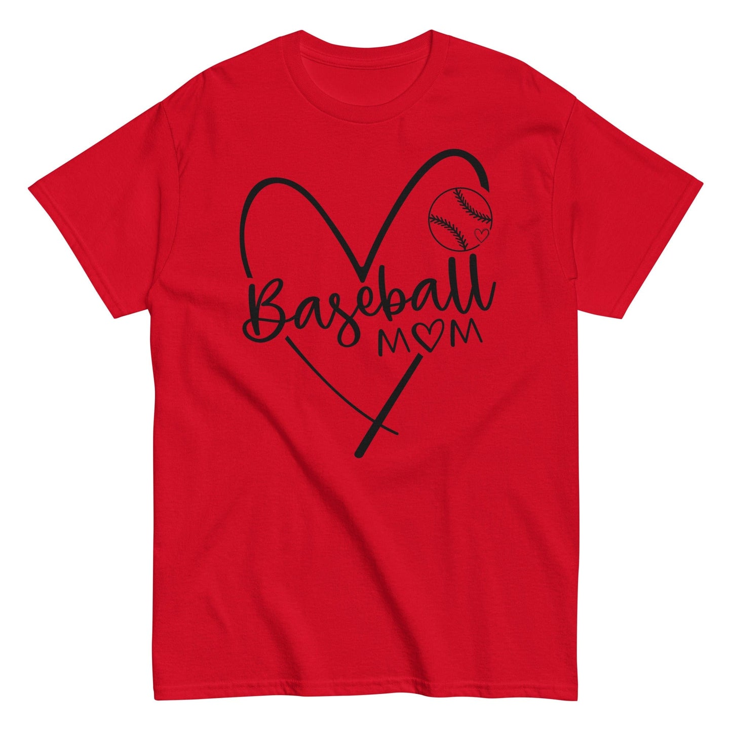 Baseball Mom Shirt Red / S Spirit Gear Collective T-Shirt