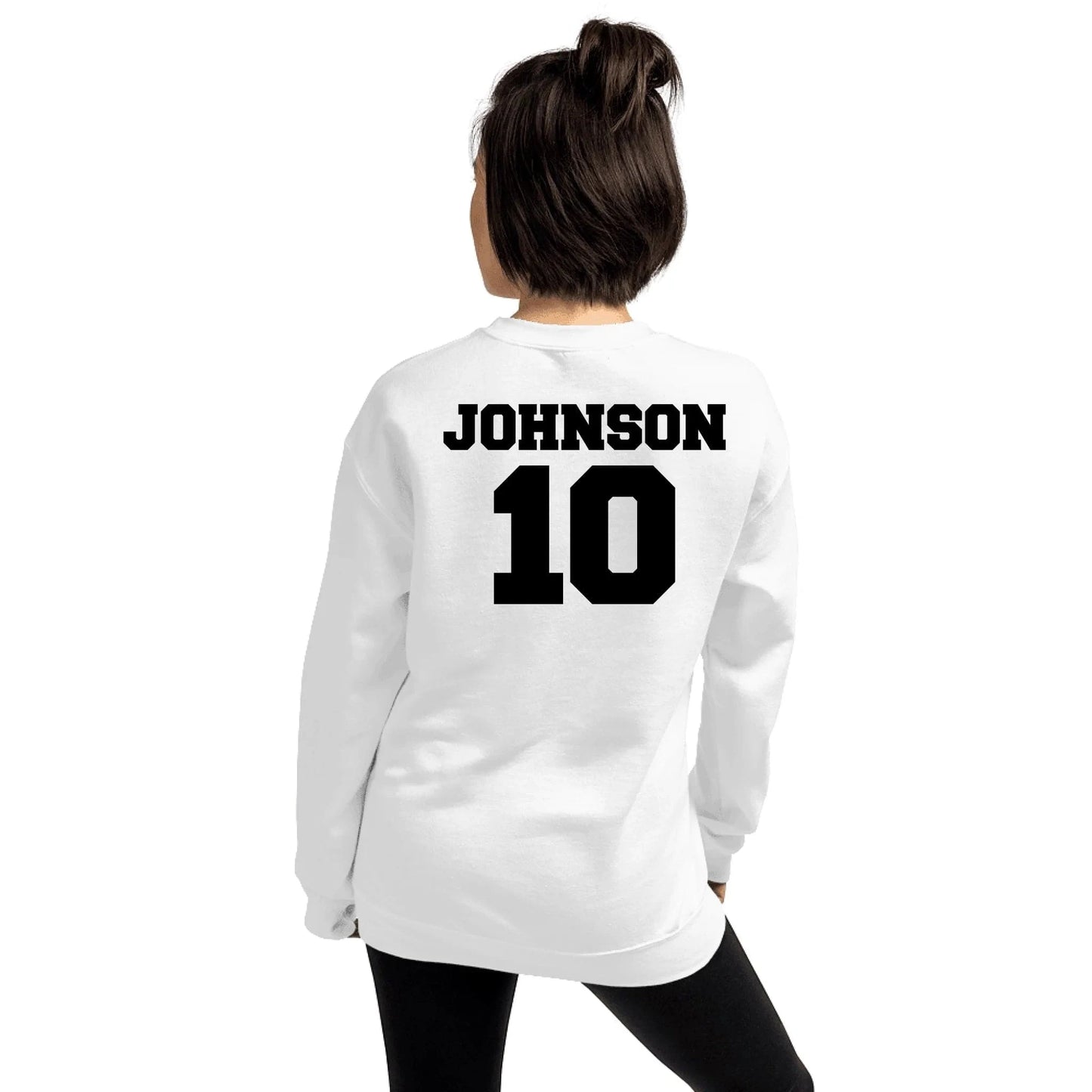 Baseball Mom Sweatshirt - Personalized Name & Jersey Number | Choose Front Graphic, Font & Color Spirit Gear Collective Custom Baseball Mom Sweatshirt