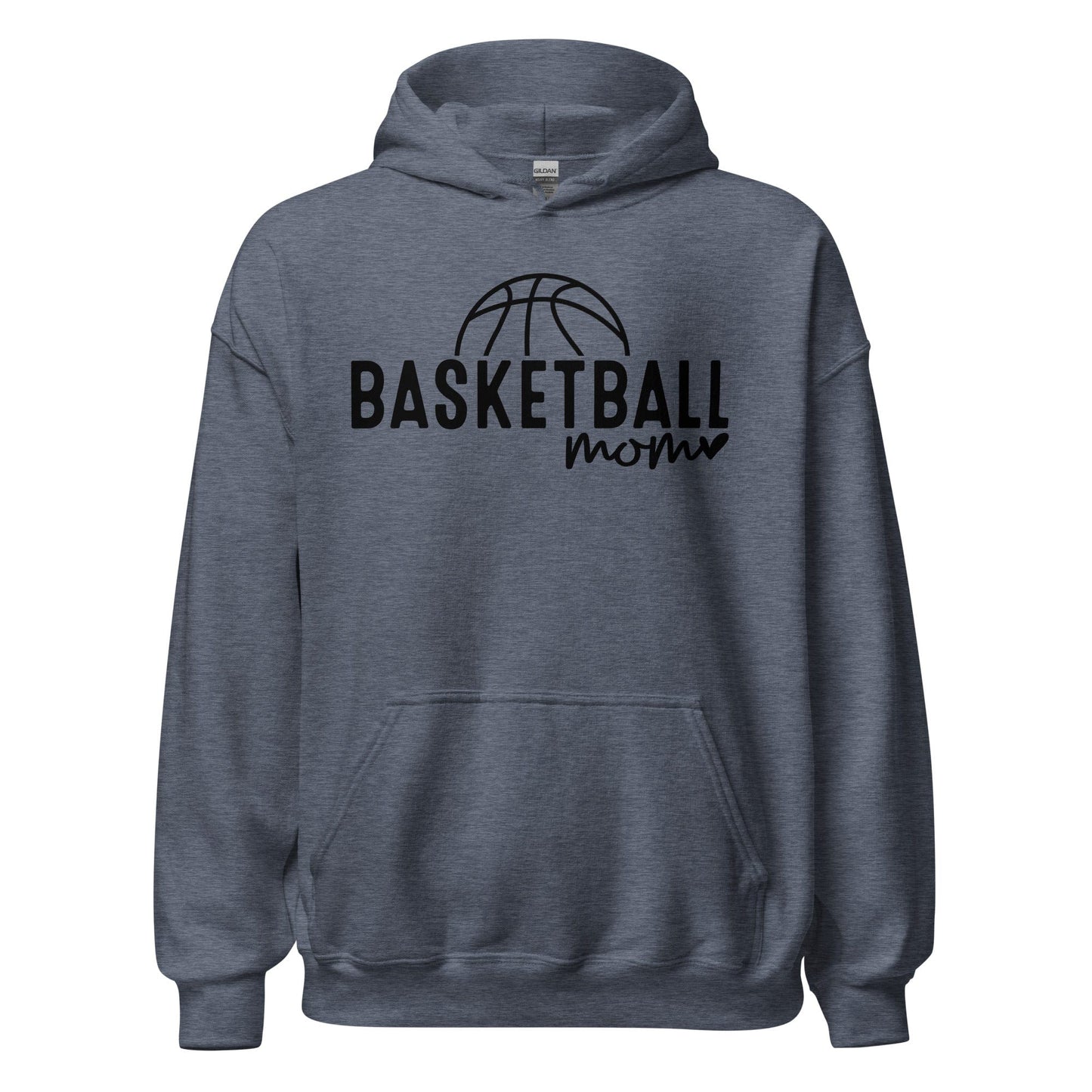 Basektball Mom Hoodie Heather Sport Dark Navy / S Spirit Gear Collective Hoodie