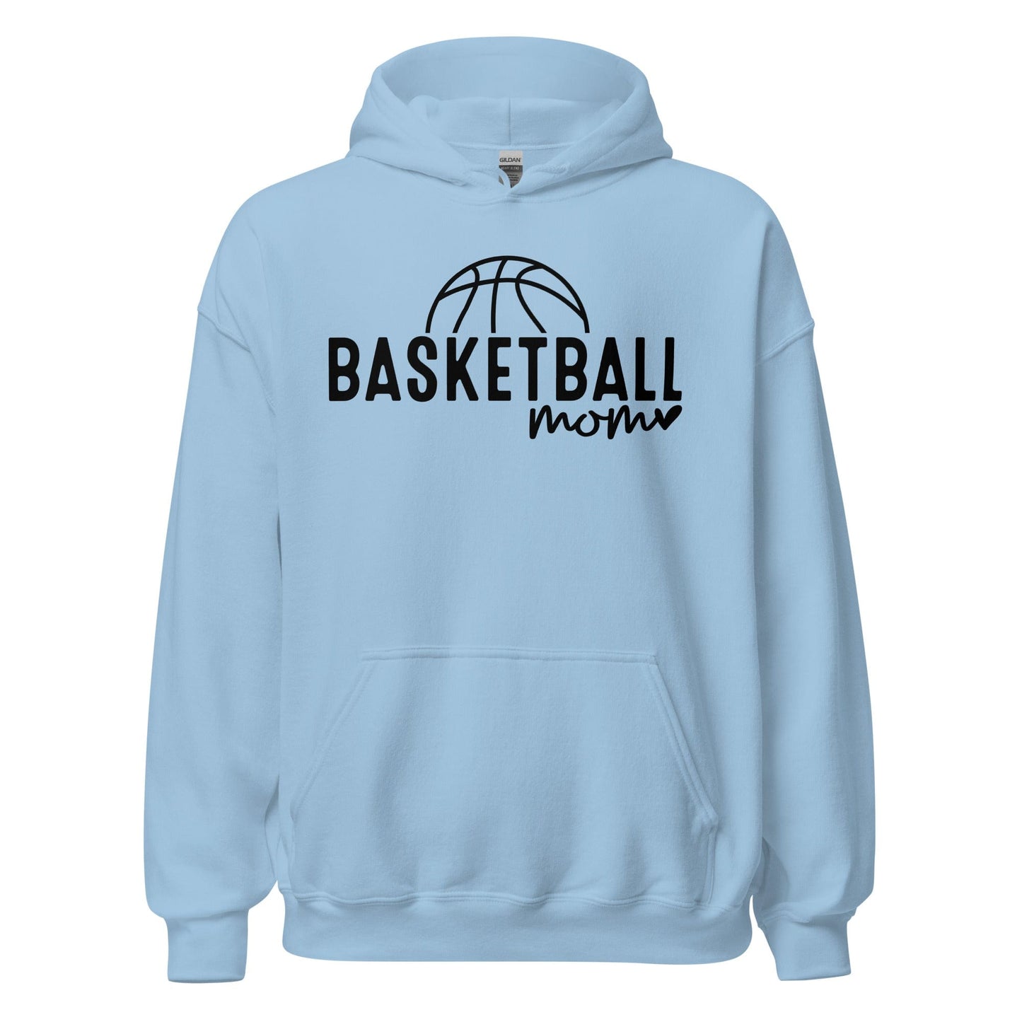 Basektball Mom Hoodie Light Blue / S Spirit Gear Collective Hoodie