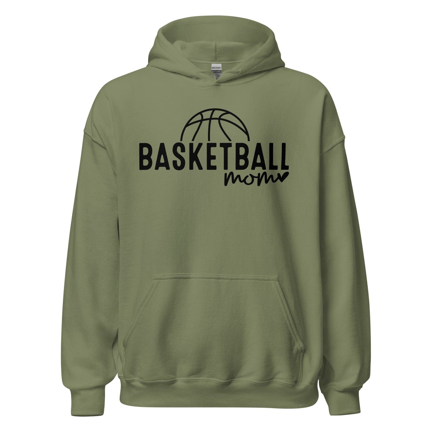 Basektball Mom Hoodie Military Green / S Spirit Gear Collective Hoodie