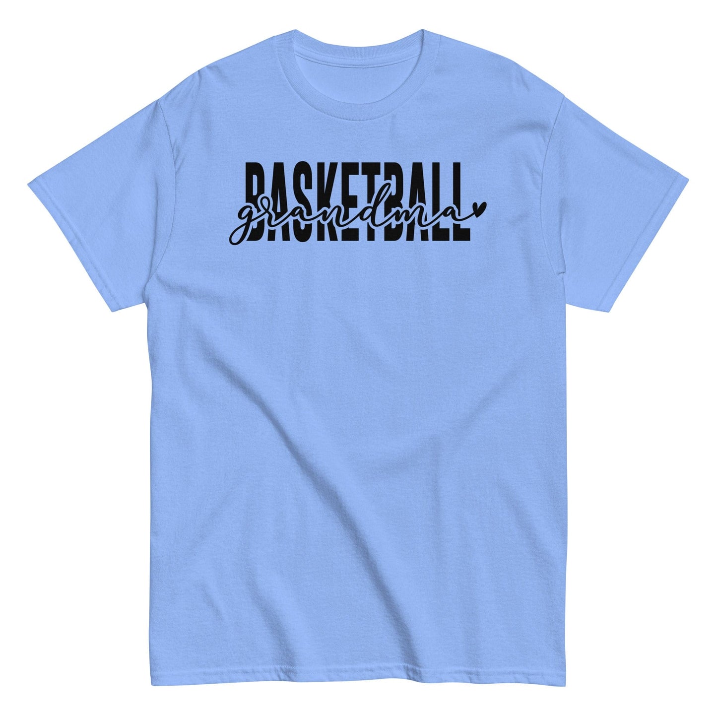 Basketball Grandma Shirt - Black Text Carolina Blue / S Spirit Gear Collective T-Shirt