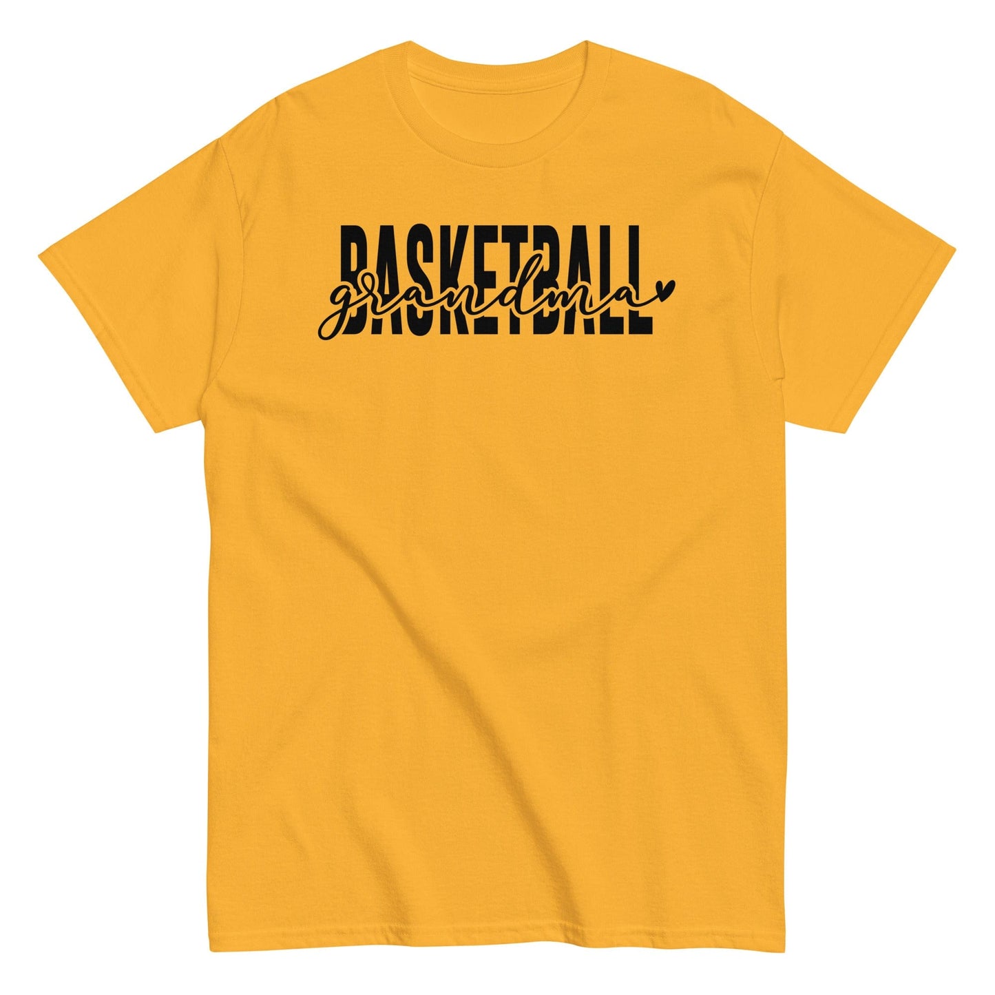 Basketball Grandma Shirt - Black Text Gold / S Spirit Gear Collective T-Shirt