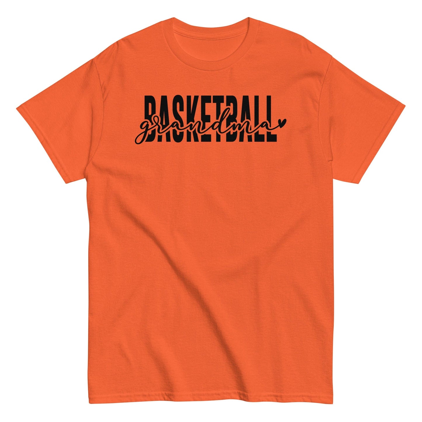 Basketball Grandma Shirt - Black Text Orange / S Spirit Gear Collective T-Shirt