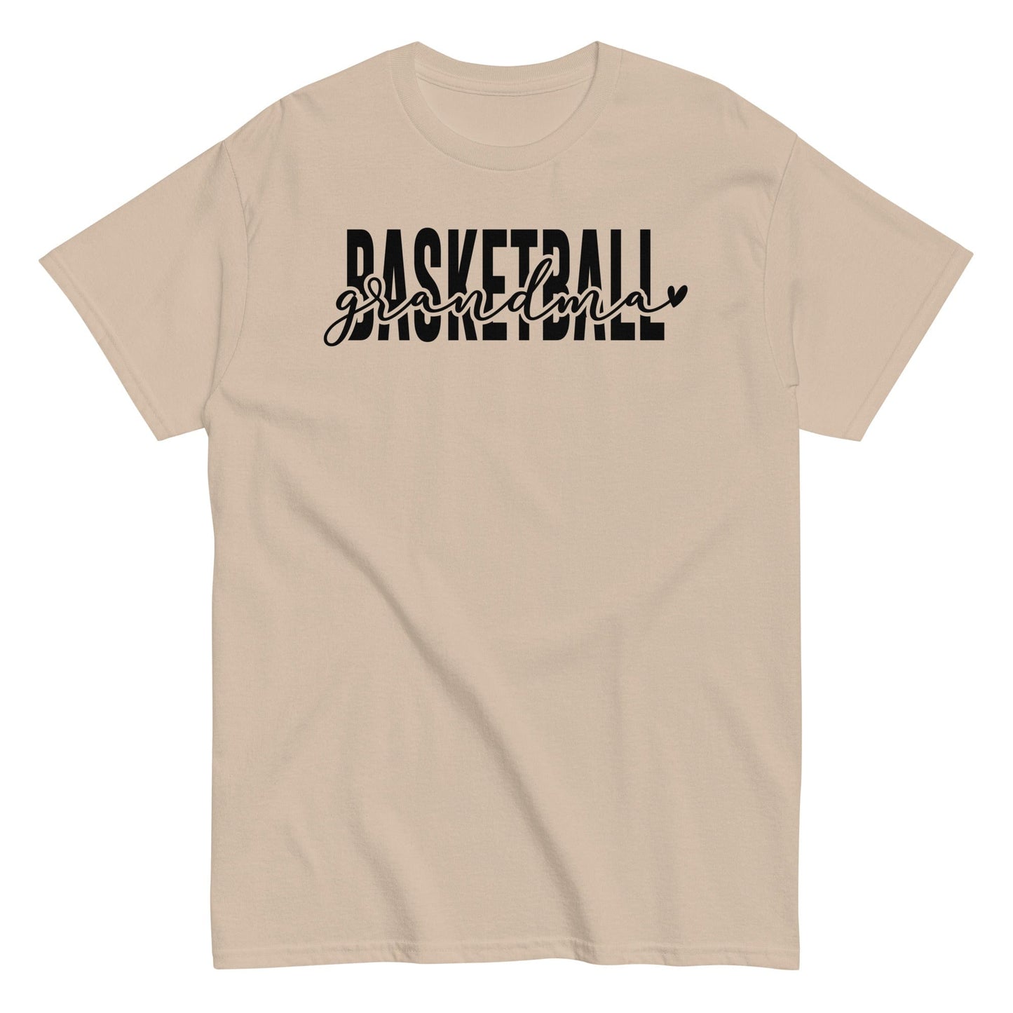 Basketball Grandma Shirt - Black Text Sand / S Spirit Gear Collective T-Shirt