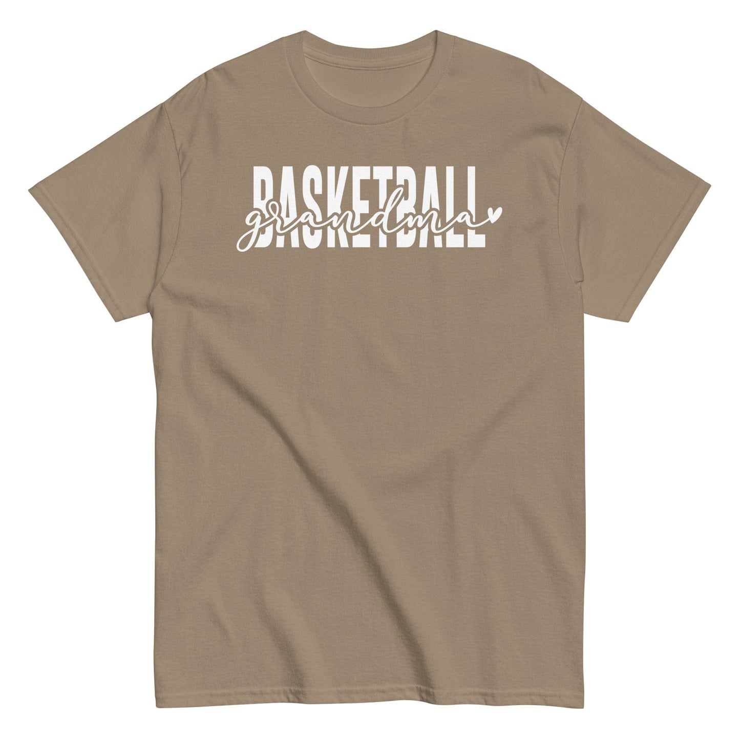 Basketball Grandma Shirt - White Text Brown Savana / S Spirit Gear Collective T-Shirt