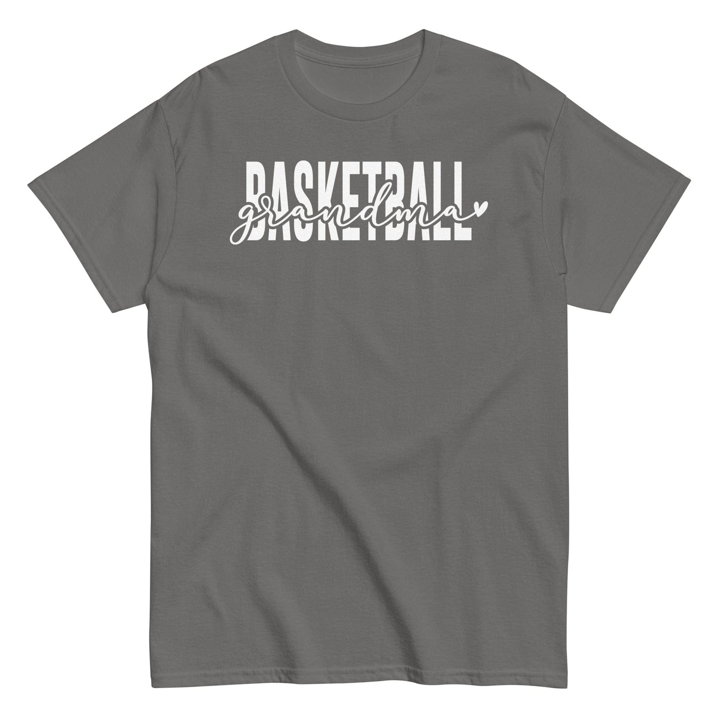 Basketball Grandma Shirt - White Text Charcoal / S Spirit Gear Collective T-Shirt
