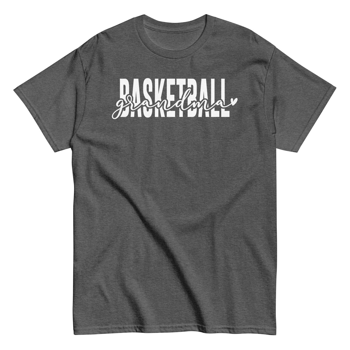 Basketball Grandma Shirt - White Text Dark Heather / S Spirit Gear Collective T-Shirt