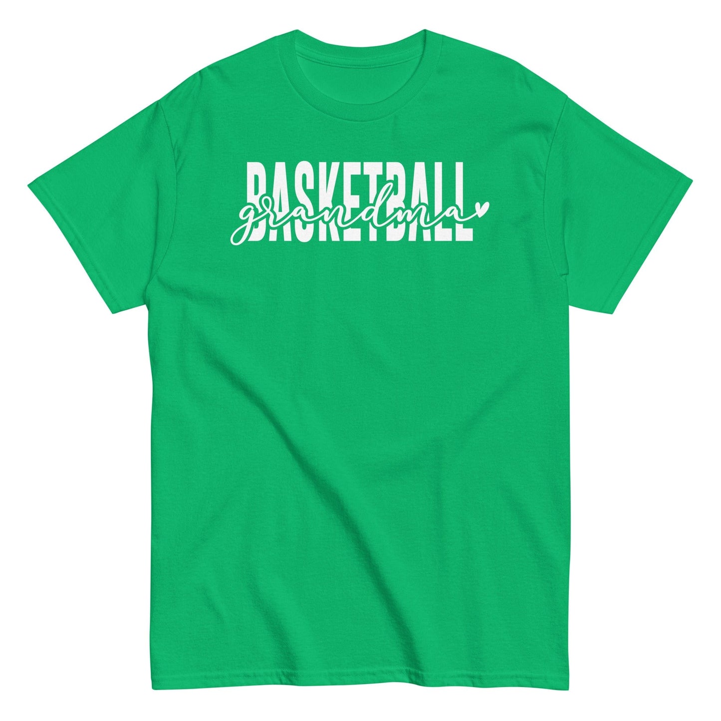 Basketball Grandma Shirt - White Text Irish Green / S Spirit Gear Collective T-Shirt