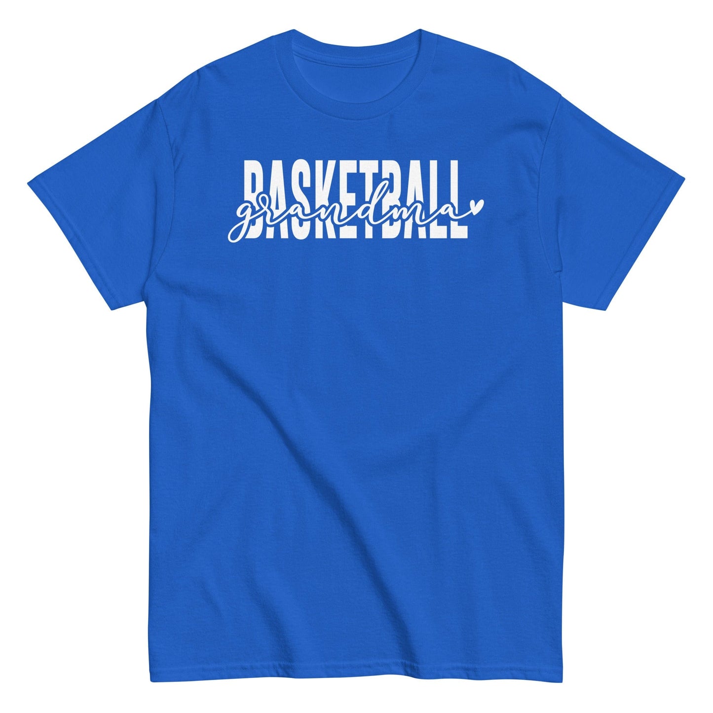 Basketball Grandma Shirt - White Text Royal / S Spirit Gear Collective T-Shirt