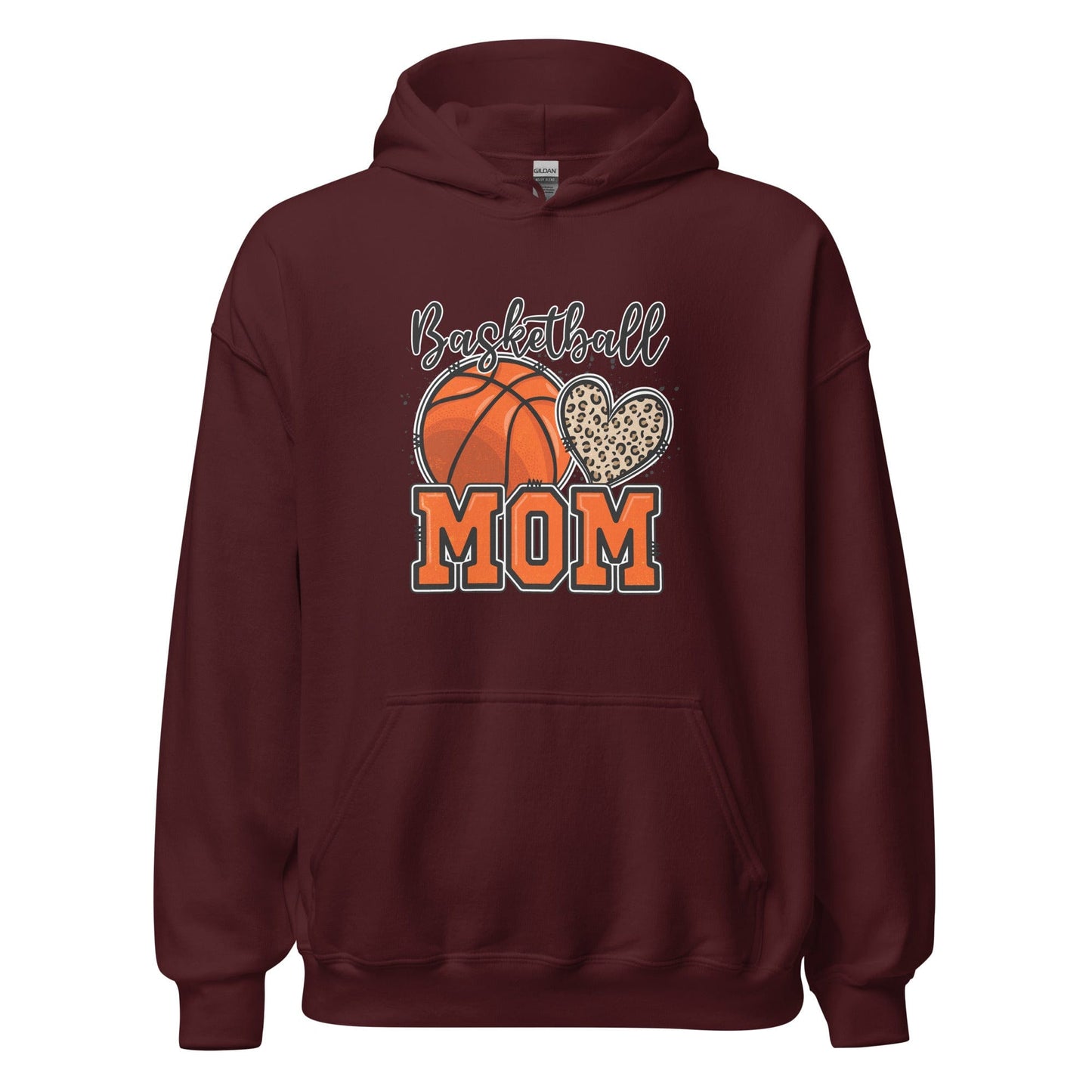 Basketball Mom Hoodie Maroon / S Spirit Gear Collective Hoodie