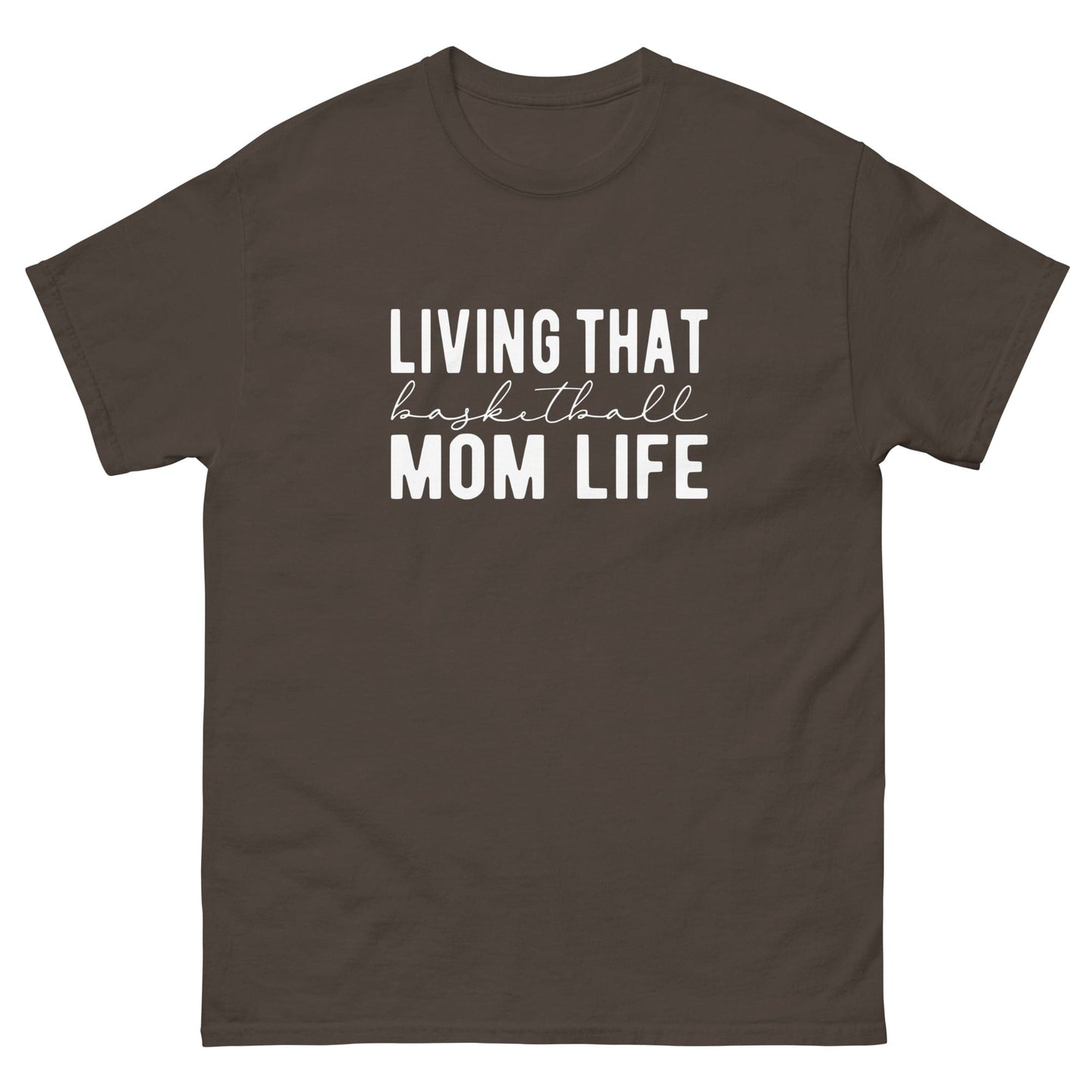 Basketball Mom Life Shirt Dark Chocolate / S Spirit Gear Collective T-Shirt