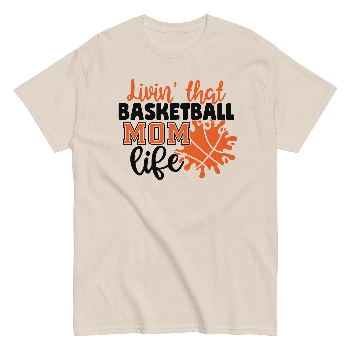 Basketball Mom Life Shirt Natural / S Spirit Gear Collective T-Shirt