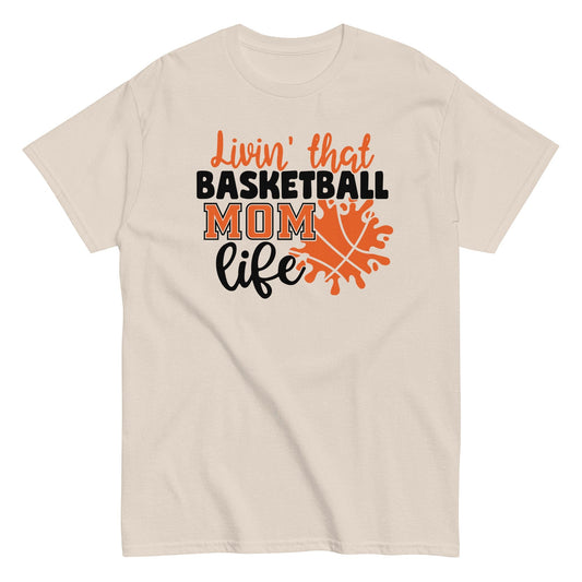 Basketball Mom Life Shirt Natural / S Spirit Gear Collective T-Shirt