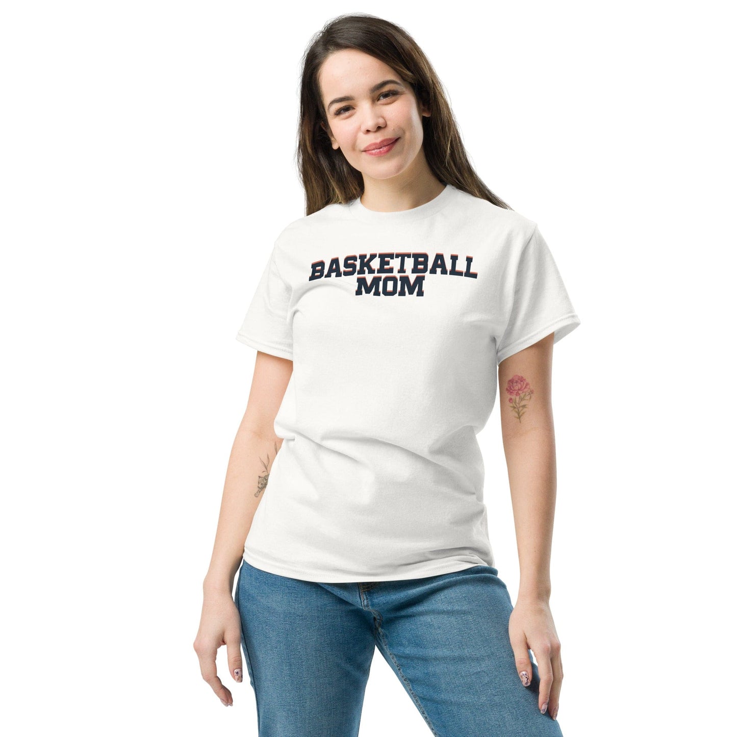 Basketball Mom Shirt - Bold Letters - Dark Text Spirit Gear Collective T-Shirt