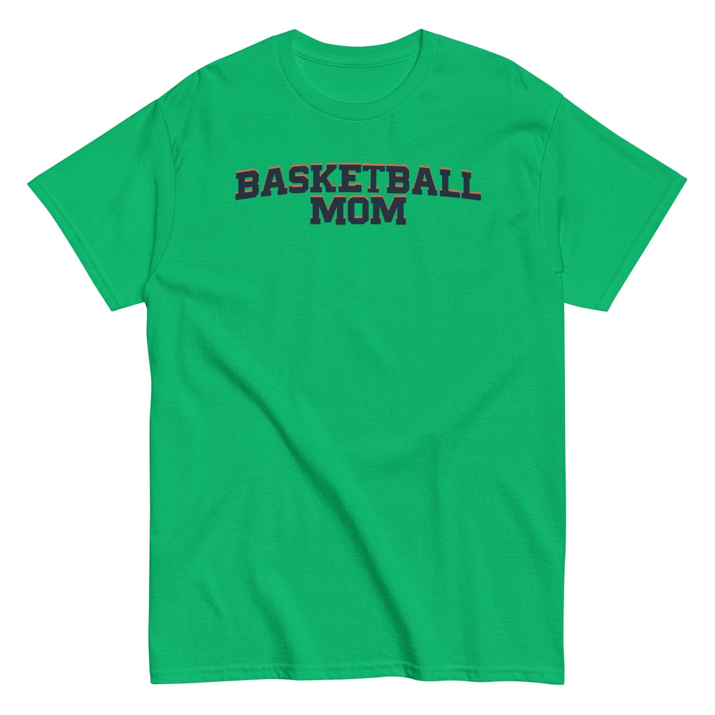 Basketball Mom Shirt - Bold Letters - Dark Text Irish Green / S Spirit Gear Collective T-Shirt
