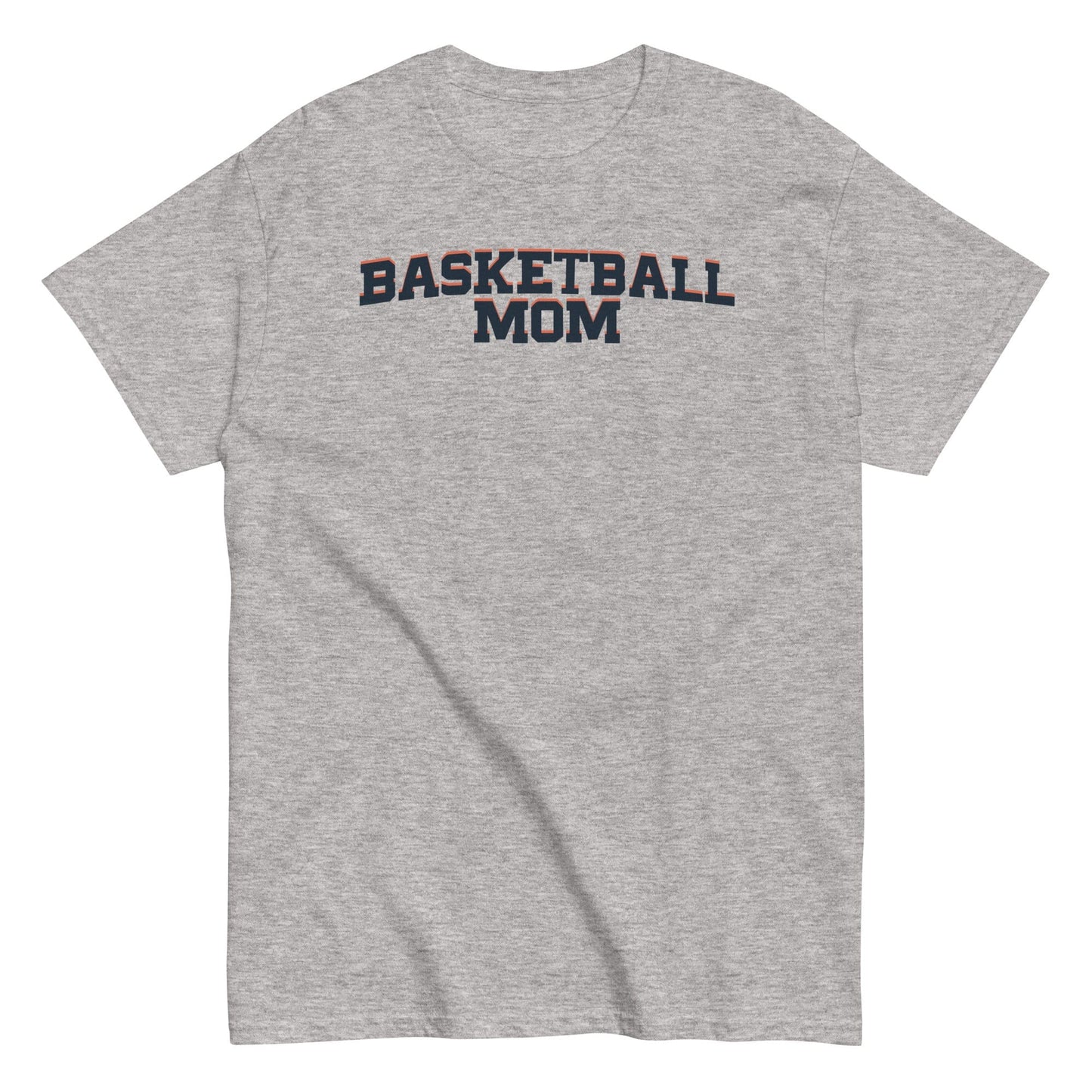 Basketball Mom Shirt - Bold Letters - Dark Text Sport Grey / S Spirit Gear Collective T-Shirt