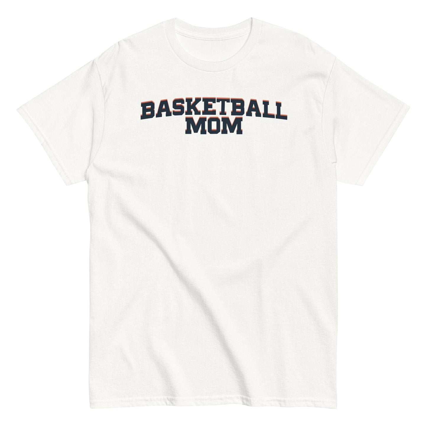 Basketball Mom Shirt - Bold Letters - Dark Text White / S Spirit Gear Collective T-Shirt