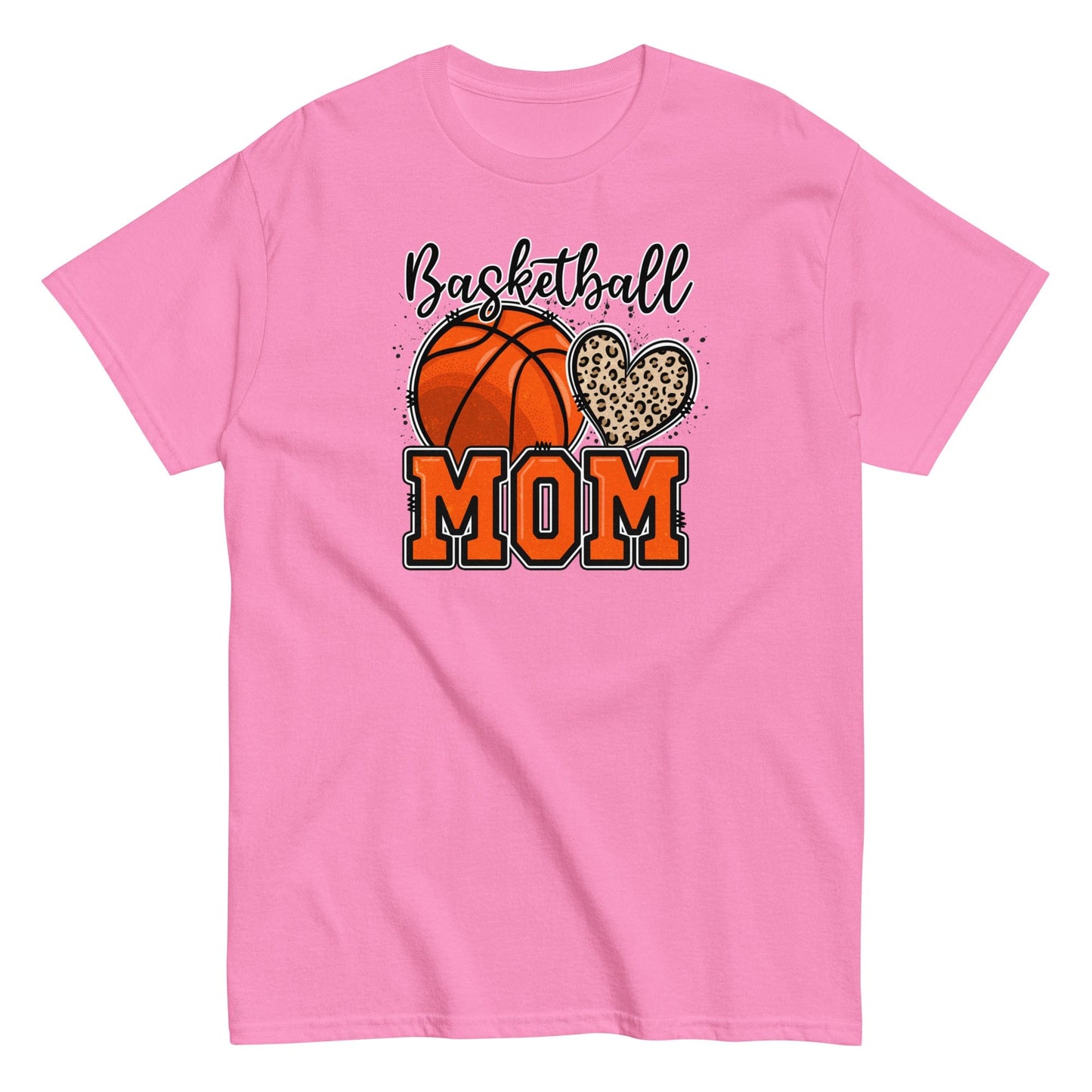 Basketball Mom Shirt with Leopard Heart Azalea / S Spirit Gear Collective T-Shirt